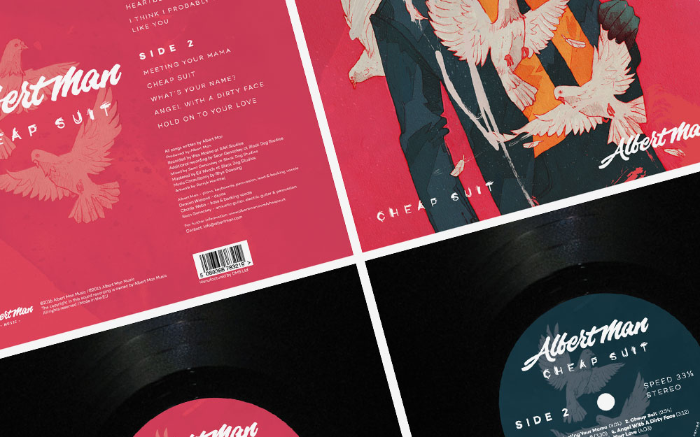 Cheap Suit album 12 inch vinyl design and layout