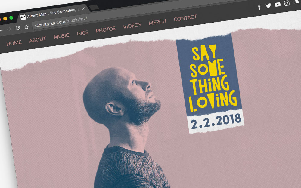 Say Something Loving webpage