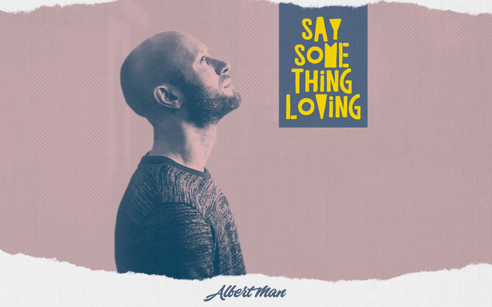 Say Something Loving website banner design