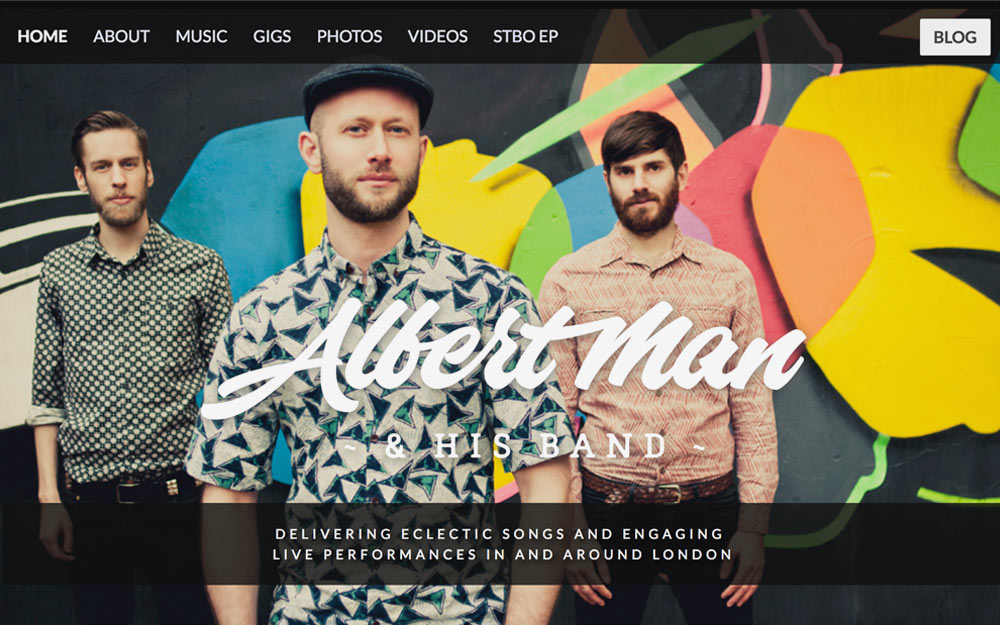 Albert Man homepage June 2015