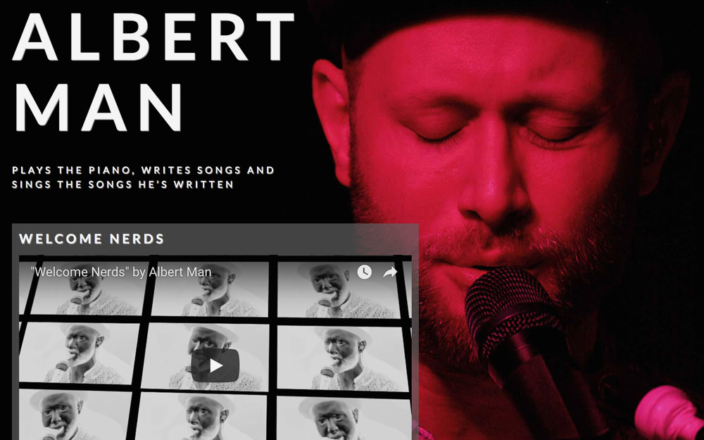 Albert Man homepage November 2014