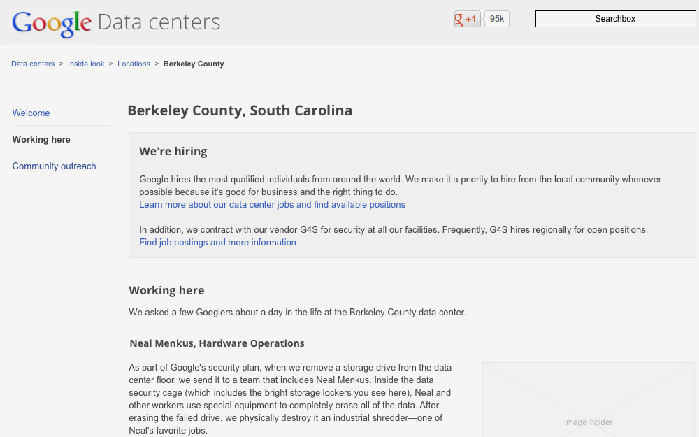 Data Center wireframe