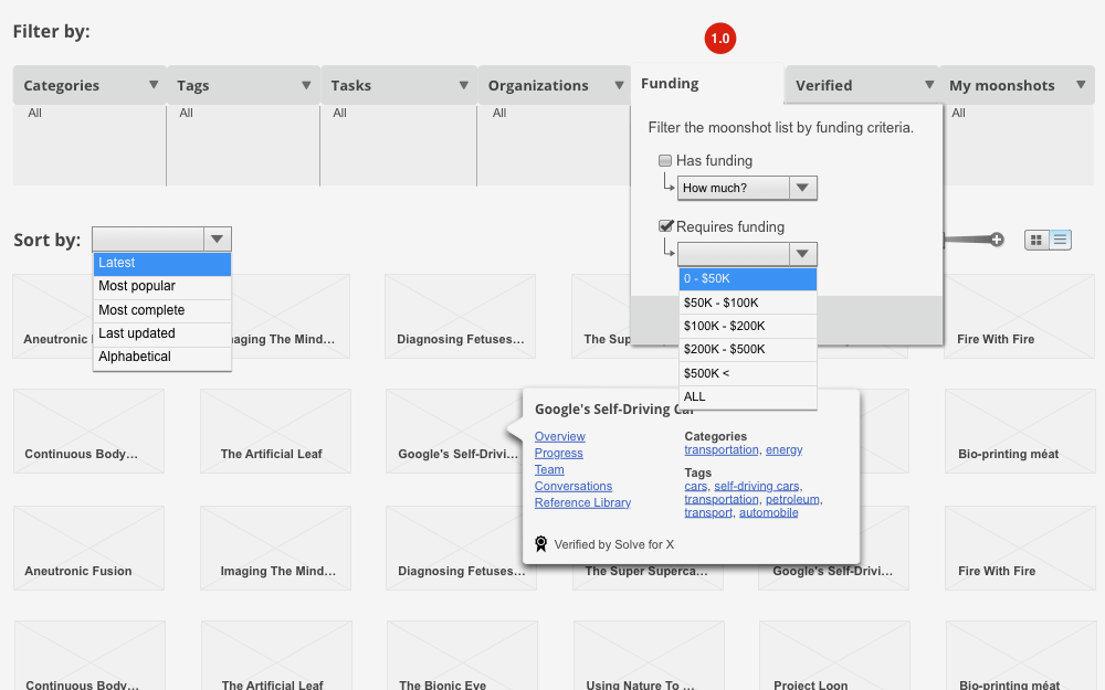 Solve for [X] Moonshots wireframe
